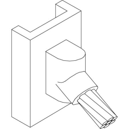4/0 STR to 1.5-4" Vertical Pipe