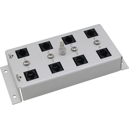 Indoor 4-Port 10/100/1000 Base-T Gas Tube
