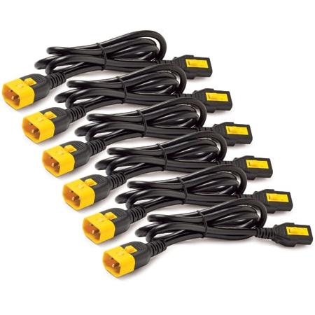 Power Cord Kit (6 ea), Locking, C13 to C14, 1.8m