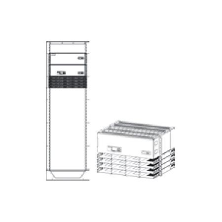 600 A -48V Infinity S Power System with No LVD, 6RU
