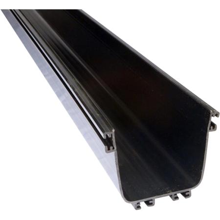FiberGuide® Straight Solid Channel, 6 ft, Black