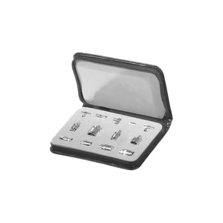 13 Piece SMA Adapter Kit in Foam Padded Zipper Case