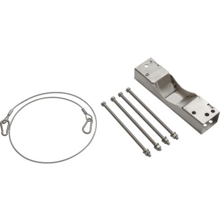 Pole Mounting Kit for Stadium Antennas in Silver, Stainless Steel