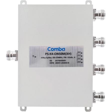 555-2700MHz 4-Way Power Splitter Wilkinson N/F