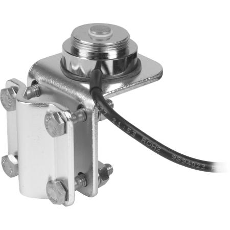 Mirror Bracket Mount with 17 ft RG-58A/U Cable and PL259 in Chrome