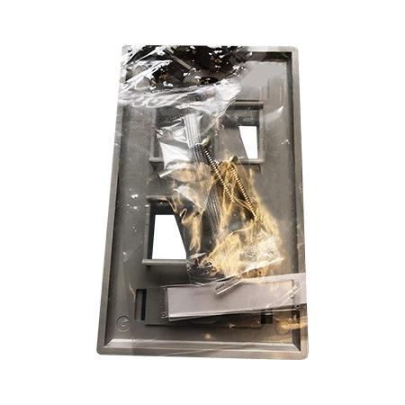 BELDEN 4-PORT FACEPLATE, GRAY