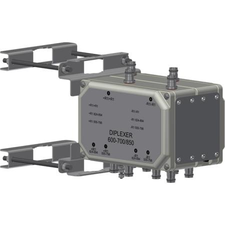 Diplexer 600-700/850, LED Visual Status, (2) Twin