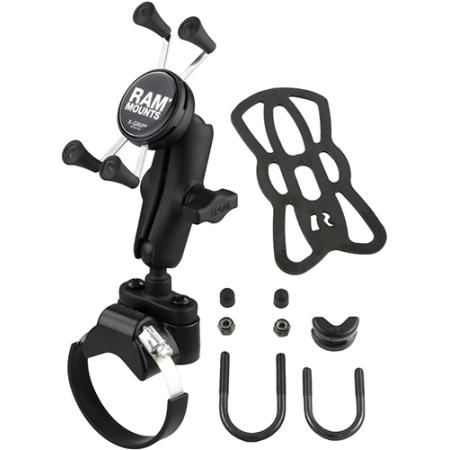 RAM X-Grip Phone Mount with ATV/UTV Rail Base
