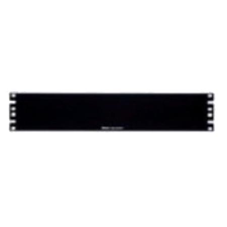 Rack Filler Panel, 2 RU, 3.5"H x 19.0"W, Black