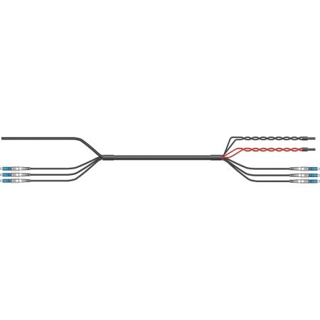 10 ft HELIAX Hybrid Cable Assembly Standard Straight LC - LC 3 Fiber Simplex, SM
