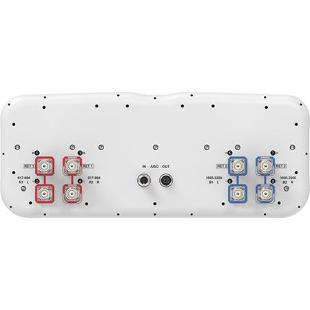 4x 617 - 894, 4x 1695 - 2200 MHz Sector Antenna with 8x 4.3-10 Female Connectors