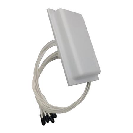 2.4 - 5 GHz 4 - 6 dBi MIMO Omni Antenna with 4-lead 18 in Pigtails and QMA Female
