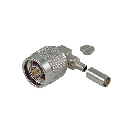 Type N Male Crimp Right Angle for RG58, 195-Series