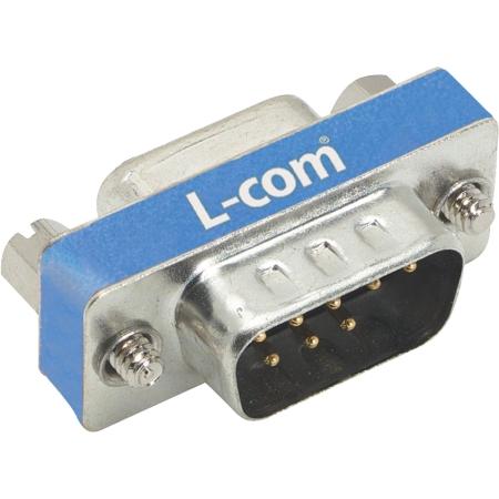 Slimline Null Modem Adapter, DB9 Male/Female