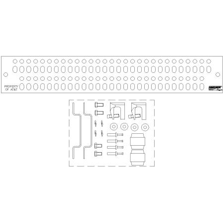 1/4 x 4 x 24 in Universal Ground Bar-AT&T