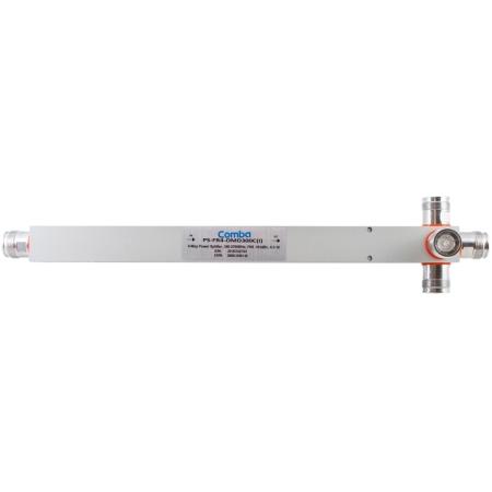 340-2700MHz 4-Way Splitter, Reactive 4.3-10/F