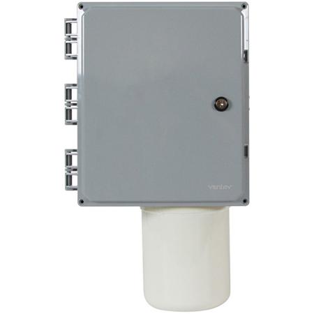 12 x 10 x 6 in NEMA 4X Polycarbonate Enclosure with Integrated Omni Antenna and 4 RPTNC Connectors