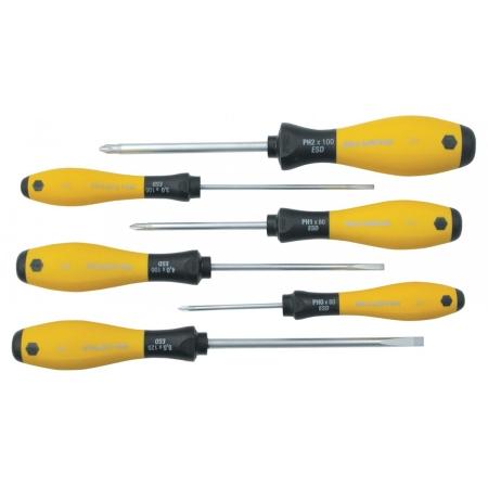 6- Piece Slotted and Phillips Screwdriver set