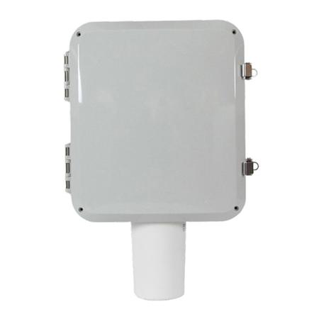 12 x 10 x 5 in NEMA 4X Polycarbonate Enclosure with Wi-Fi Omni Antenna and 4 RPSMA Male Connectors 