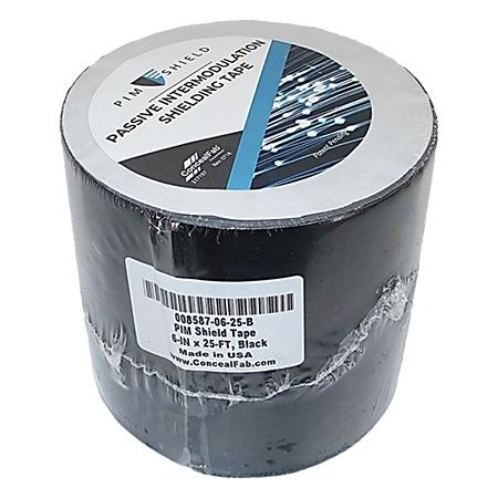 6"x25' PIM shield tape. Black