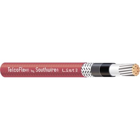 TelcoFlex III 6 AWG Central Office Power Cable in Red, Class B
