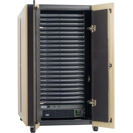 21U Quiet Micro Data Center, 3 kVA UPS 120V Tested