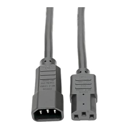 2ft AC Cord, C13 to C14, 3x14AWG 15A
