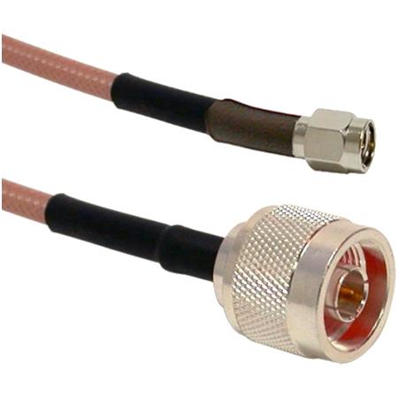 3' RG142P Jumper with N Male/SMA Male