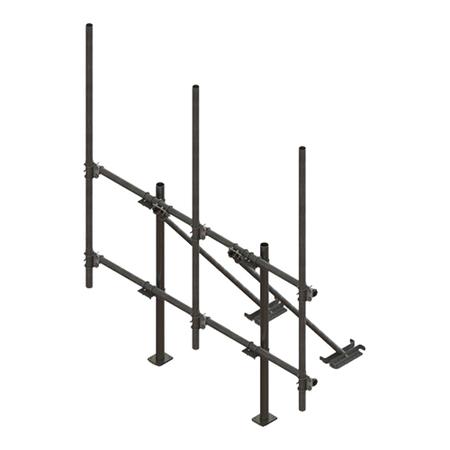 10 ft Face High Capacity Penetrating Roof Frame with (3) 2-7/8 in OD x 126 in Pipes