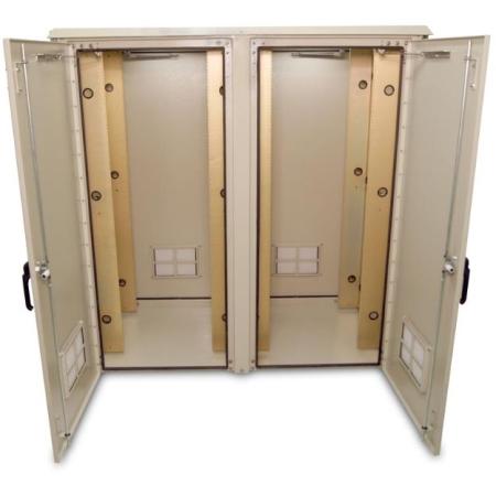 78Hx59Wx25D in 2-Bay Outdoor Enclosure(Unpainted)