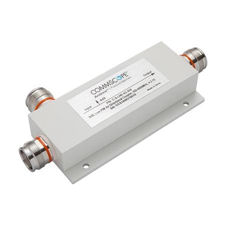 555 – 6000 MHz 8 dB Air Directional Coupler in White, 4.3-10 Female, Trimetal