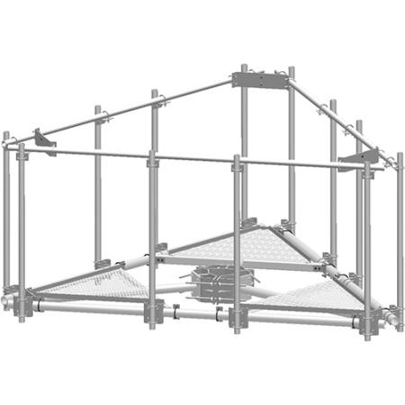 UprSupprt RailKit for co-pltfrm 14ft fce