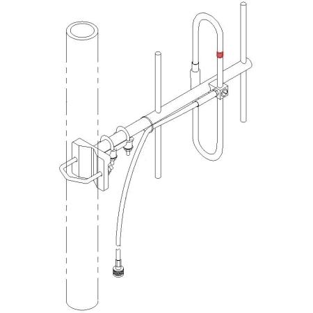 403-430MHz Yagi Directional Antenna, 6dBd