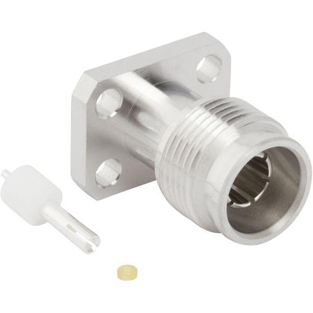 2.2-5 Straight Panel Mount Solder Female in White Bronze