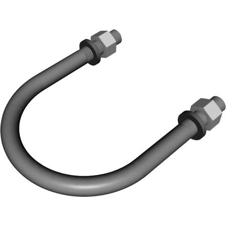 5/8" X 4-5/8" X 7-1/2" Galvanized U-BOLT