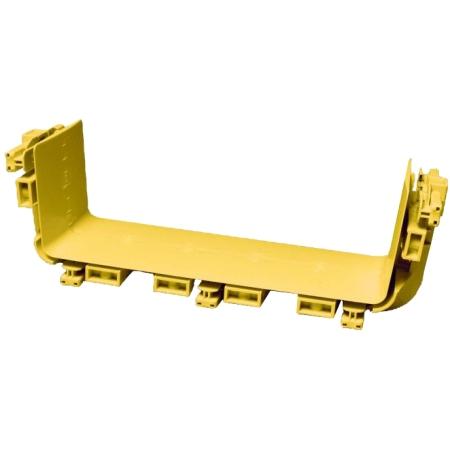 FiberGuide Snap-Fit Junction, 4 in x 12 in, yellow