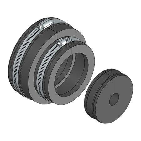 Boot assembly, 5", 1h, 1-1/4"