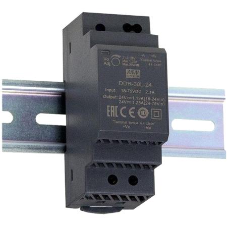 DIN Rail DC/DC Converter 15.00W 24Vdc 0.630A