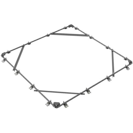 Four Sector Top Rail Kit, 14 ft 6 in face