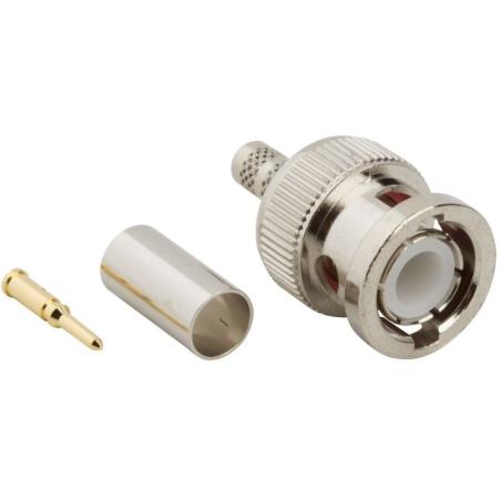 RF Connector, BNC Straight Crimp Plug, RG-223