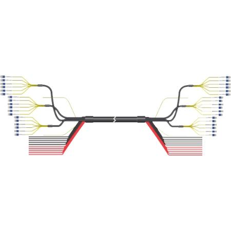 425 ft HELIAX® FiberFeed® Hybrid Cable Assembly, 10 Power Conductors