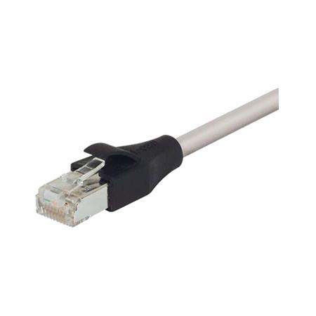Shielded Cat6 Cbl, PVC Jacket, Gray 2 ft