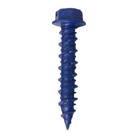 1/4 x 1-1/4 Hex Washer Screw Blue
