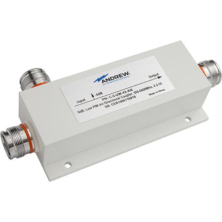 555 - 6000 MHz 5 dB Directional Coupler with 4.3-10 Female Connectors