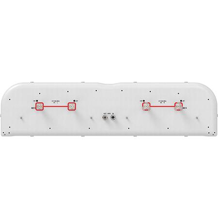 4x 617 - 894 MHz Sector Antenna with 4x 4.3-10 Female Connectors, 45 Deg HPBW