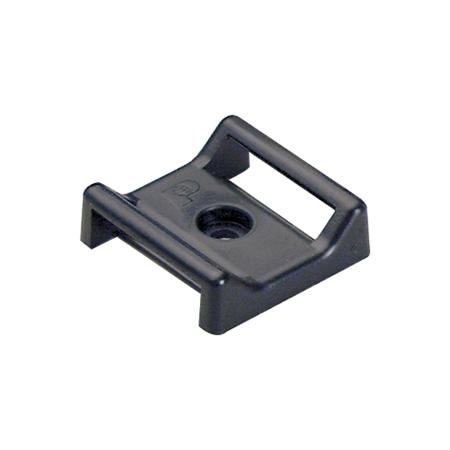 1.12" x 1.12" Nylon Screw Mount for Cable Ties