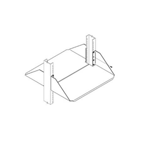 Heavy Duty Shelf, Solid, 19" Rack Width