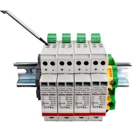 Primary Protection OVP 4 Pair per 6" DIN Rail