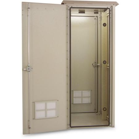 62Hx25Wx25D in (1) Bay,Outdoor Cabinet UL50 Cream