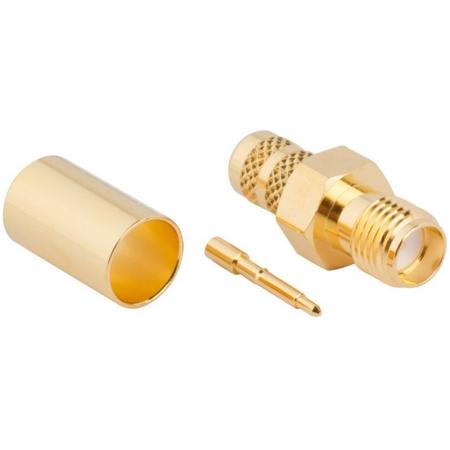 RF Connector, SMA Reverse Polarity Crimp Jack